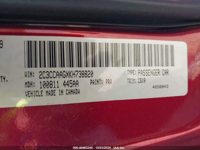 Photo 8 VIN: 2C3CCAAGXKH738820 - CHRYSLER 300 