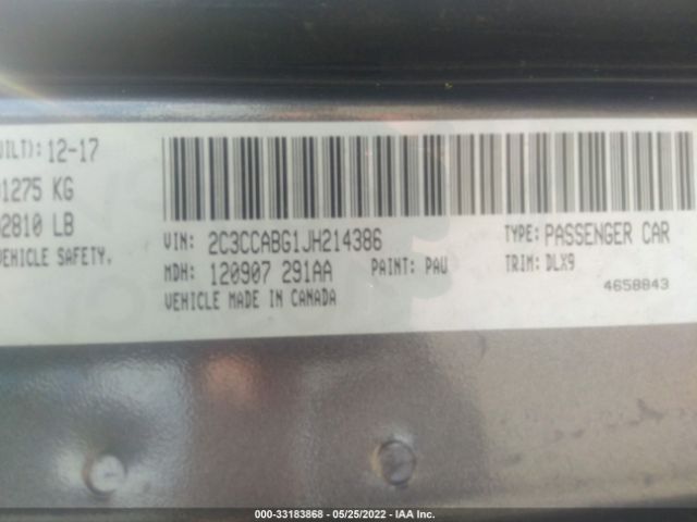 Photo 8 VIN: 2C3CCABG1JH214386 - CHRYSLER 300 