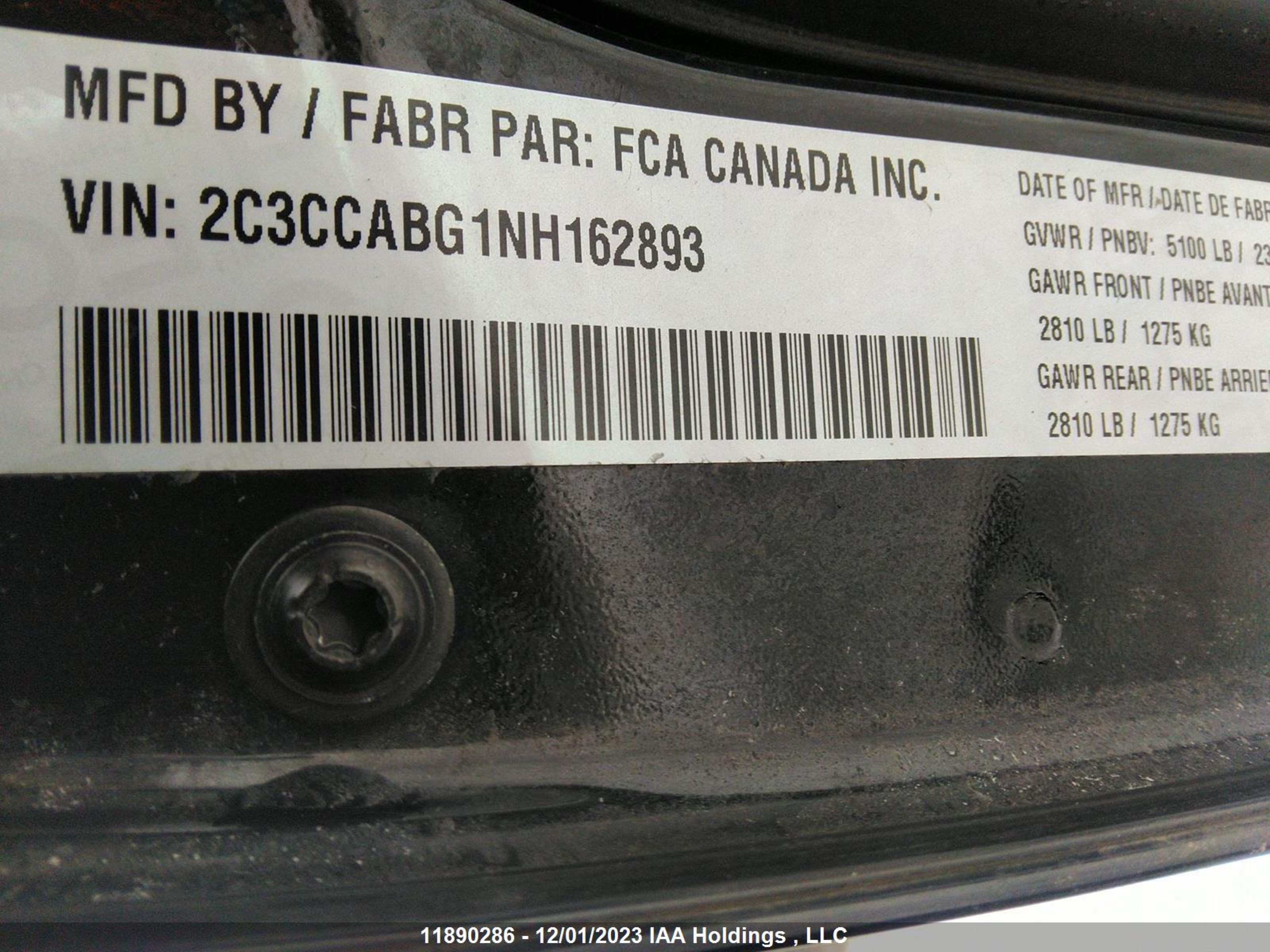 Photo 8 VIN: 2C3CCABG1NH162893 - CHRYSLER 300 