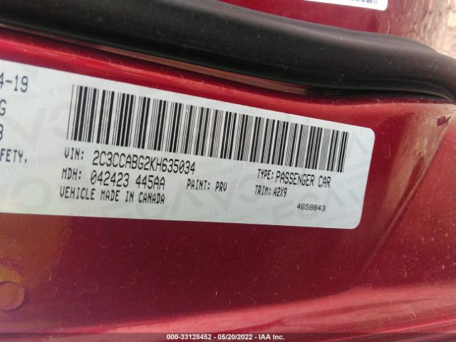 Photo 8 VIN: 2C3CCABG2KH635034 - CHRYSLER 300 