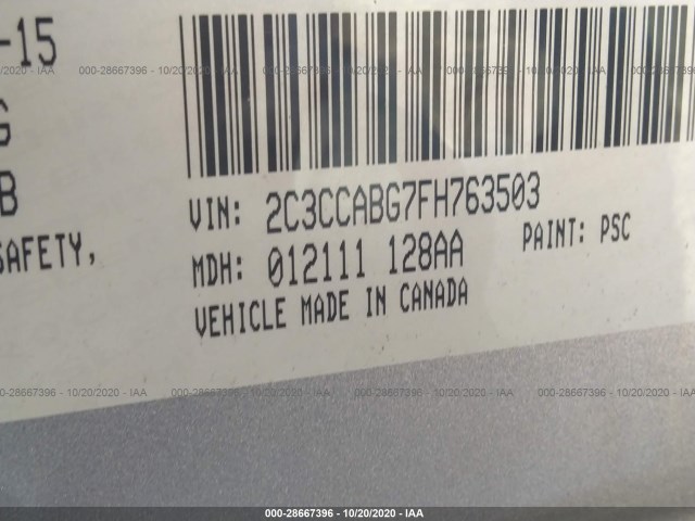 Photo 8 VIN: 2C3CCABG7FH763503 - CHRYSLER 300 