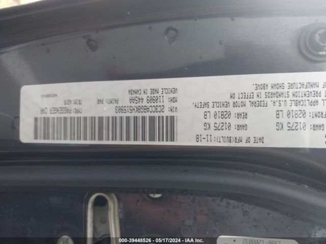 Photo 8 VIN: 2C3CCABG8KH515903 - CHRYSLER 300 