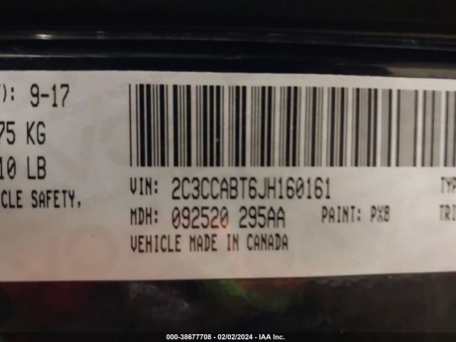 Photo 8 VIN: 2C3CCABT6JH160161 - CHRYSLER 300 