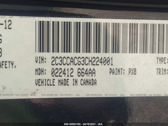 Photo 8 VIN: 2C3CCACG3CH224001 - CHRYSLER 300 