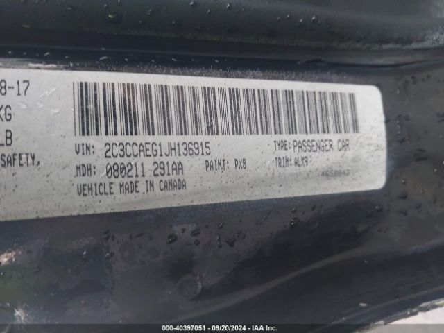 Photo 8 VIN: 2C3CCAEG1JH136915 - CHRYSLER 300 