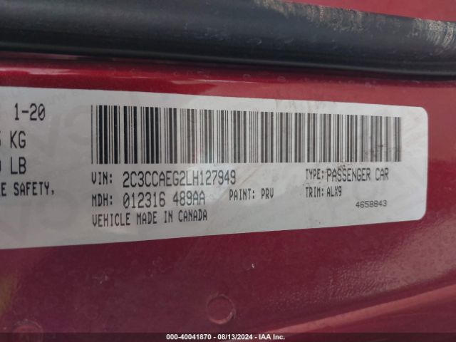 Photo 8 VIN: 2C3CCAEG2LH127949 - CHRYSLER 300 