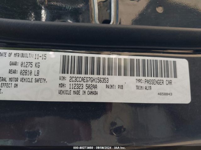 Photo 8 VIN: 2C3CCAEG7GH156353 - CHRYSLER 300 