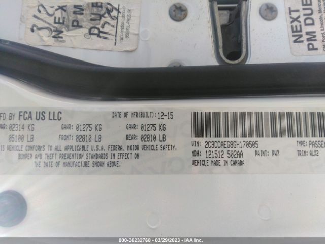 Photo 8 VIN: 2C3CCAEG8GH170505 - CHRYSLER 300 