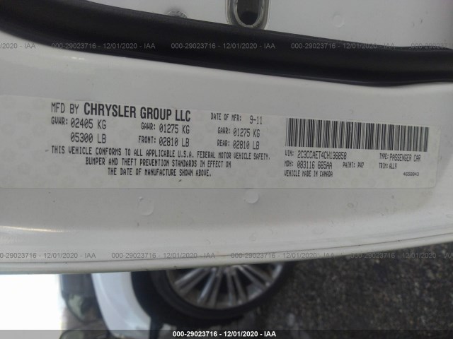 Photo 8 VIN: 2C3CCAET4CH136858 - CHRYSLER 300 