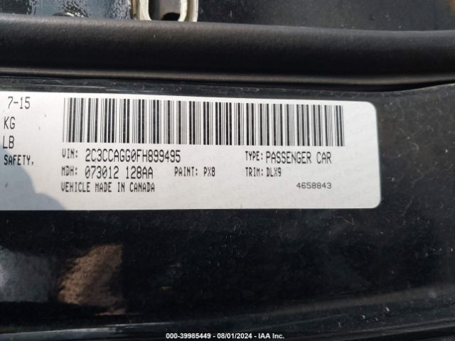 Photo 8 VIN: 2C3CCAGG0FH899495 - CHRYSLER 300 