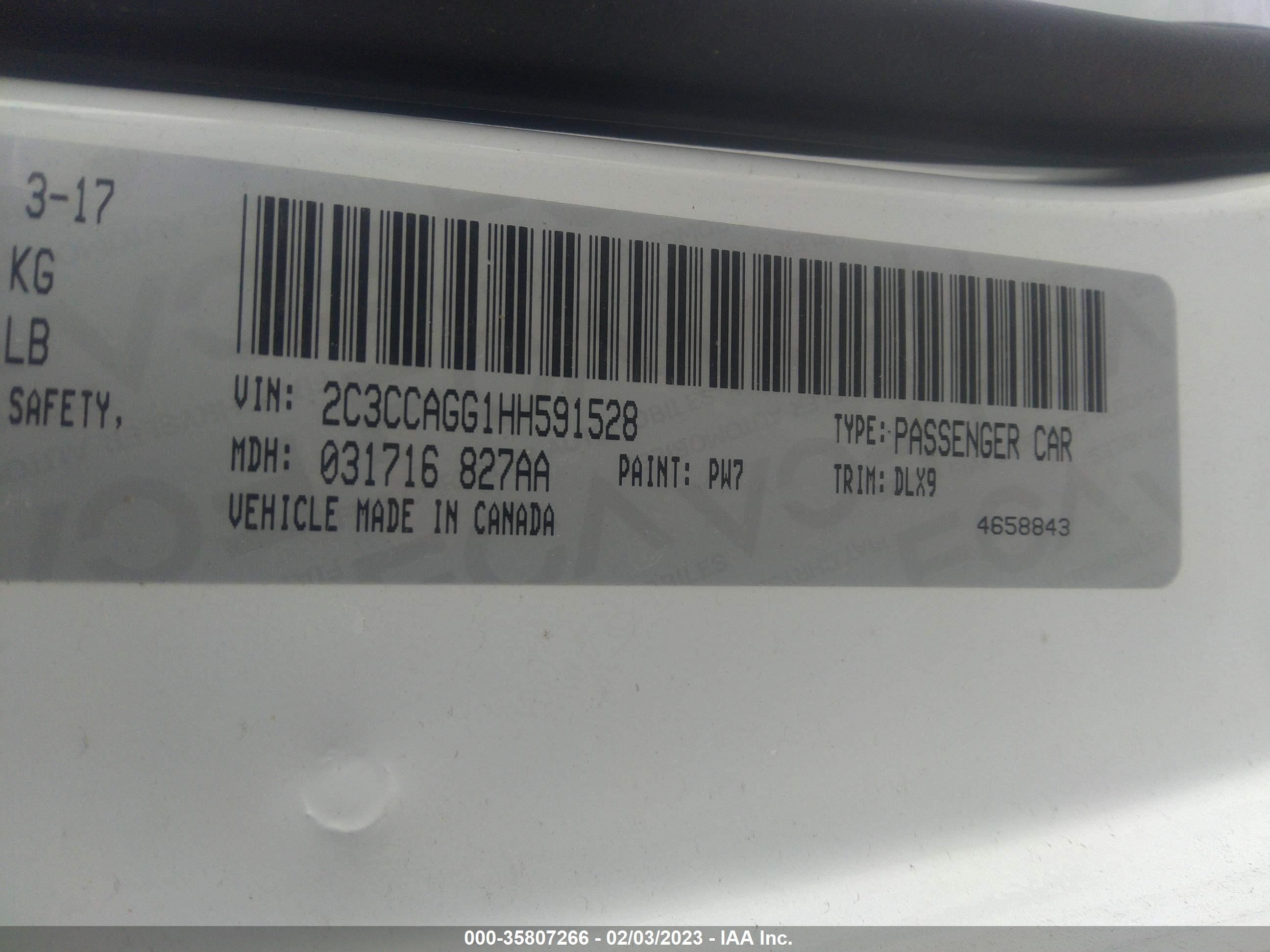 Photo 8 VIN: 2C3CCAGG1HH591528 - CHRYSLER 300 