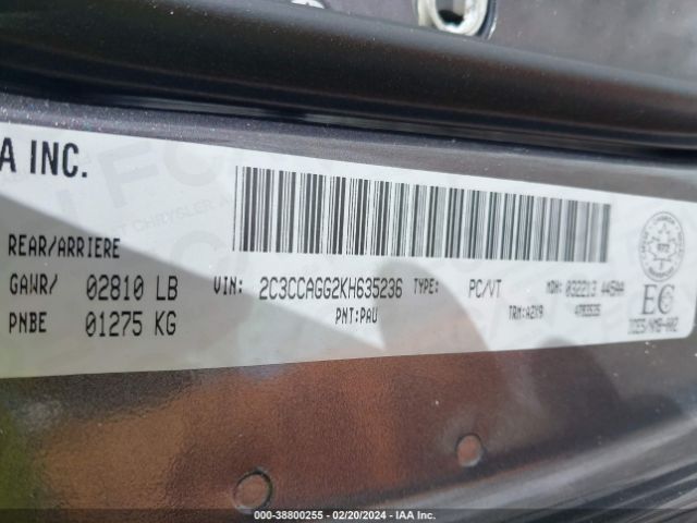 Photo 8 VIN: 2C3CCAGG2KH635236 - CHRYSLER 300 