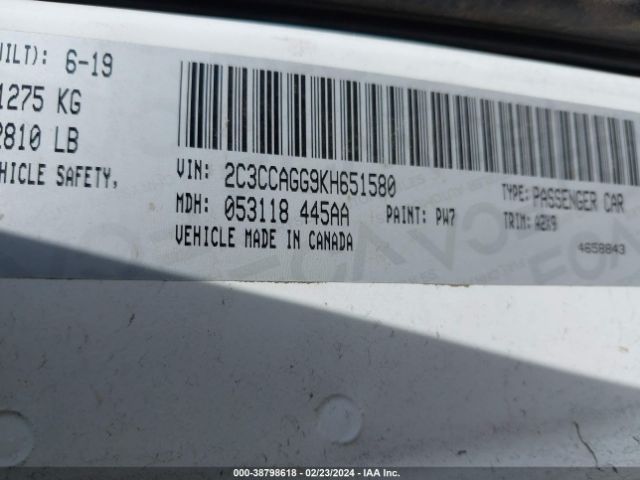 Photo 8 VIN: 2C3CCAGG9KH651580 - CHRYSLER 300 