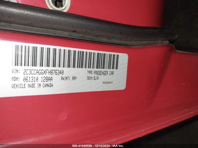 Photo 8 VIN: 2C3CCAGGXFH876340 - CHRYSLER 300 