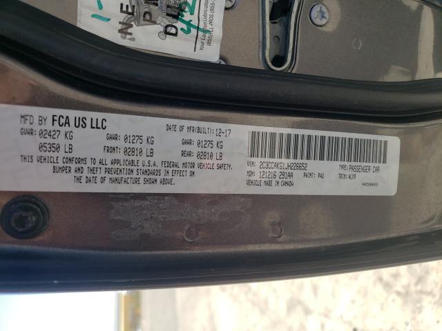 Photo 9 VIN: 2C3CCAKG1JH226652 - CHRYSLER 300 LIMITE 