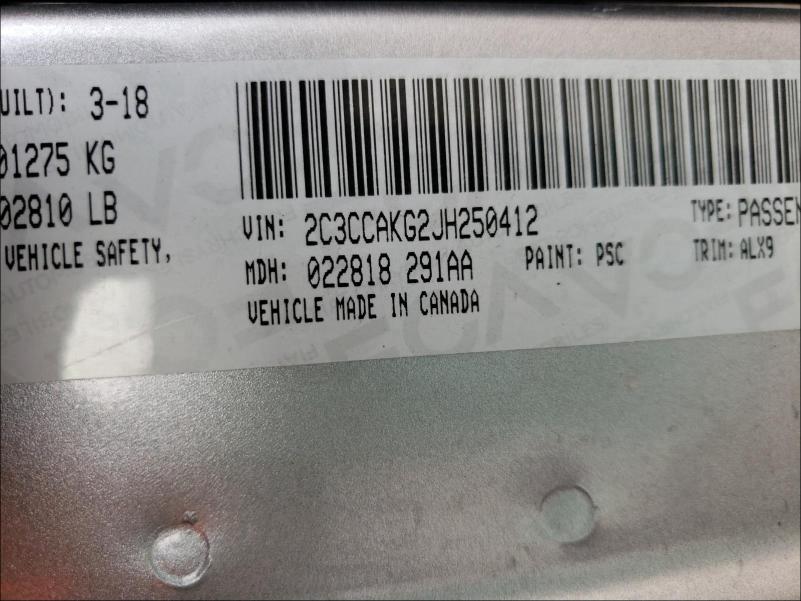 Photo 9 VIN: 2C3CCAKG2JH250412 - CHRYSLER 300 LIMITE 