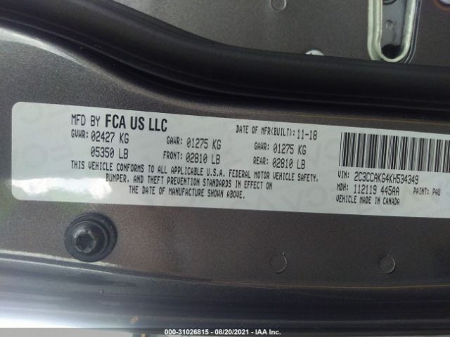 Photo 8 VIN: 2C3CCAKG4KH534349 - CHRYSLER 300 