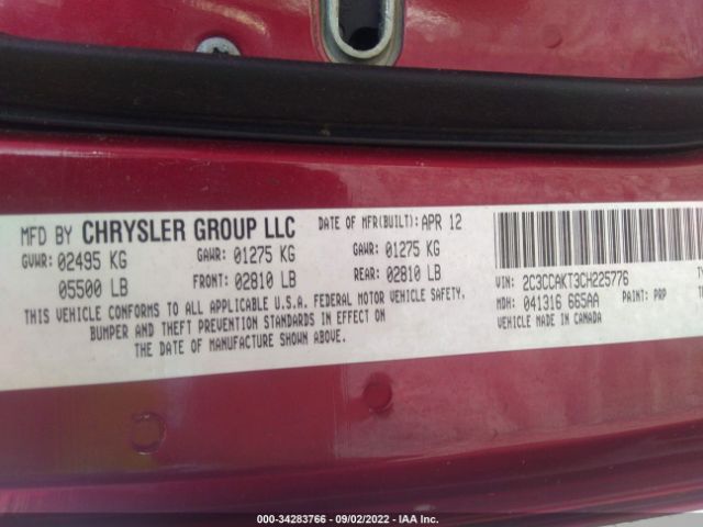 Photo 8 VIN: 2C3CCAKT3CH225776 - CHRYSLER 300 