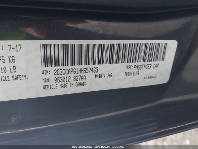 Photo 8 VIN: 2C3CCAPG1HH657463 - CHRYSLER 300C 