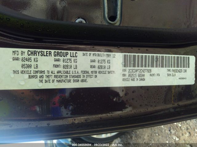 Photo 8 VIN: 2C3CCAPT2CH277828 - CHRYSLER 300 