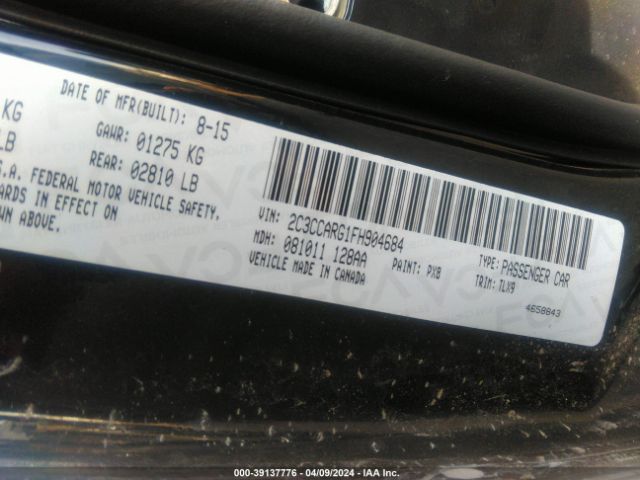 Photo 8 VIN: 2C3CCARG1FH904684 - CHRYSLER 300 