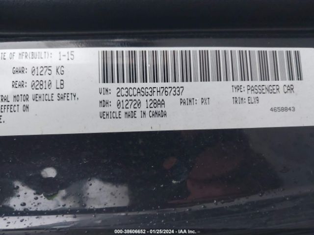 Photo 8 VIN: 2C3CCASG3FH767337 - CHRYSLER 300C 