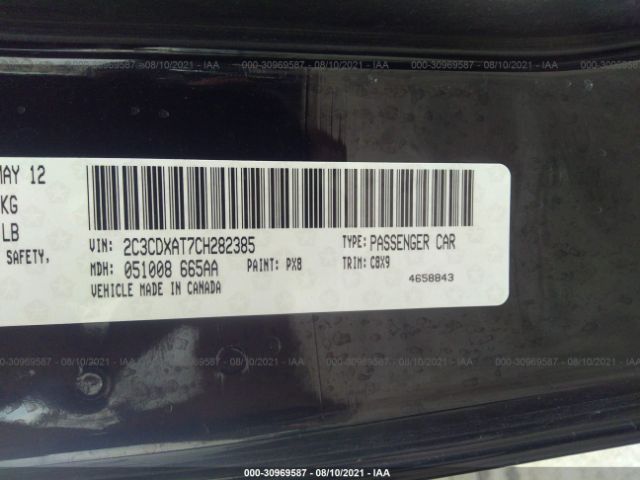 Photo 8 VIN: 2C3CDXAT7CH282385 - DODGE CHARGER 