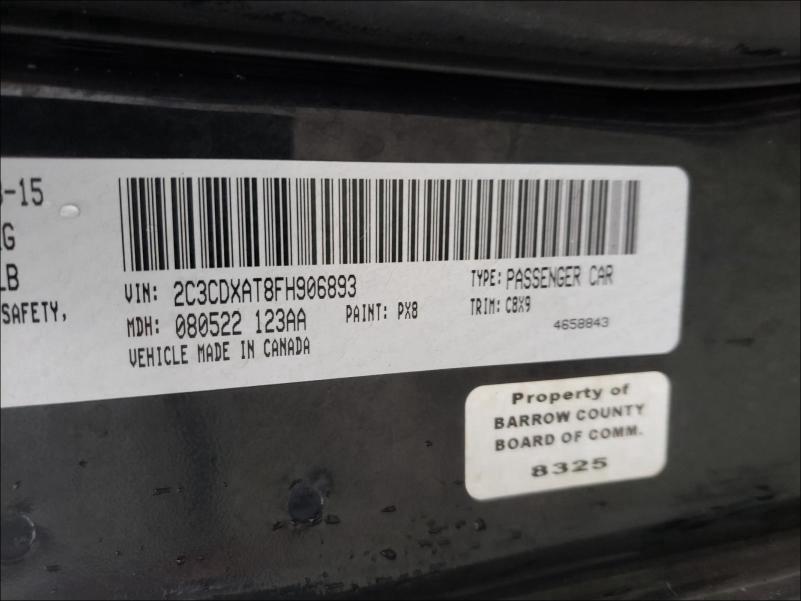 Photo 9 VIN: 2C3CDXAT8FH906893 - DODGE CHARGER PO 