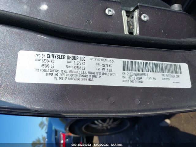 Photo 8 VIN: 2C3CDXBG0EH366603 - DODGE CHARGER 