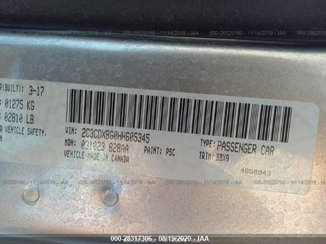 Photo 8 VIN: 2C3CDXBG0HH605345 - DODGE CHARGER 