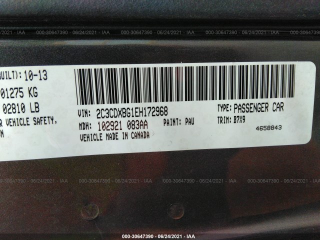 Photo 8 VIN: 2C3CDXBG1EH172968 - DODGE CHARGER 