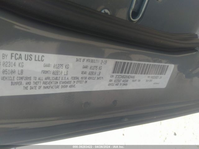 Photo 8 VIN: 2C3CDXBG2KH624406 - DODGE CHARGER 