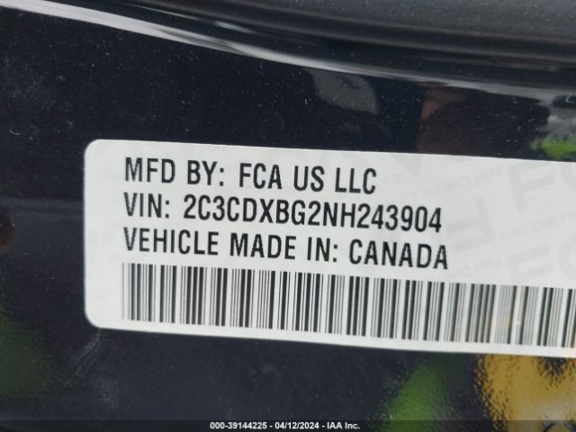 Photo 8 VIN: 2C3CDXBG2NH243904 - DODGE CHARGER 