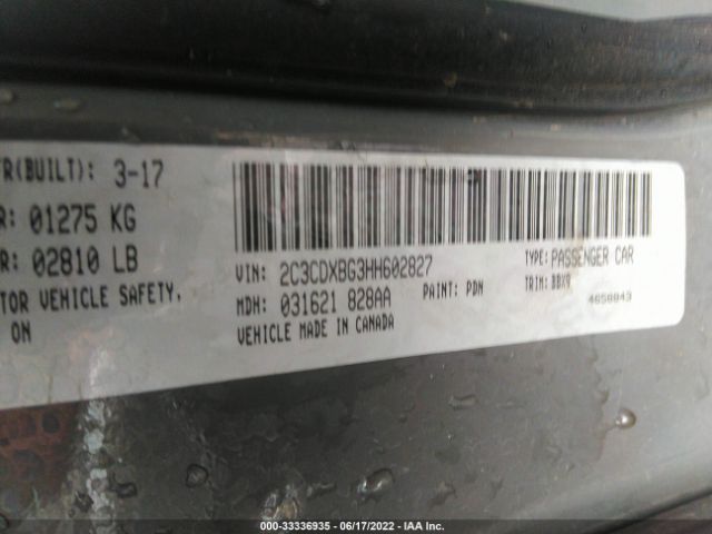 Photo 8 VIN: 2C3CDXBG3HH602827 - DODGE CHARGER 