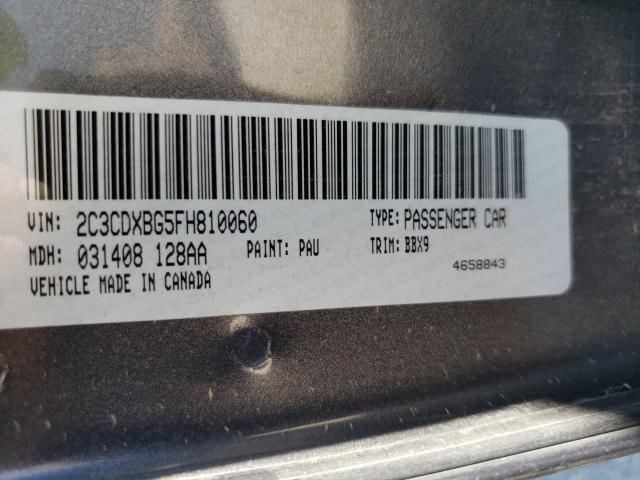 Photo 9 VIN: 2C3CDXBG5FH810060 - DODGE CHARGER SE 