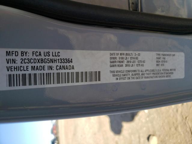 Photo 11 VIN: 2C3CDXBG5NH133364 - DODGE CHARGER 