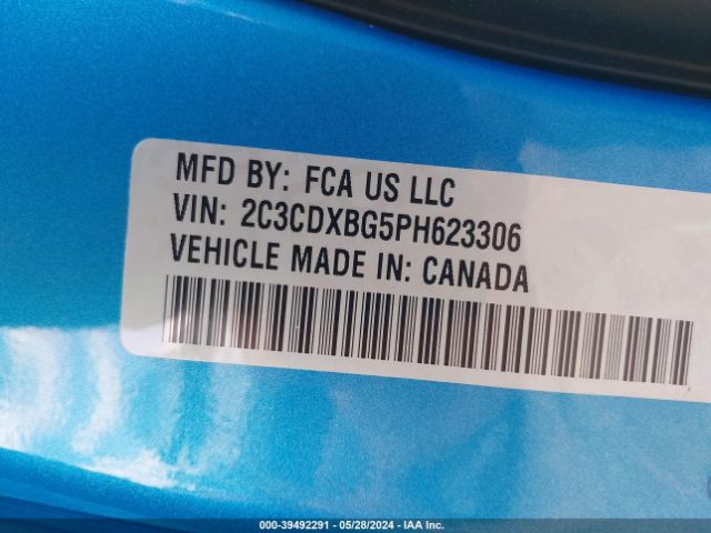 Photo 8 VIN: 2C3CDXBG5PH623306 - DODGE CHARGER 