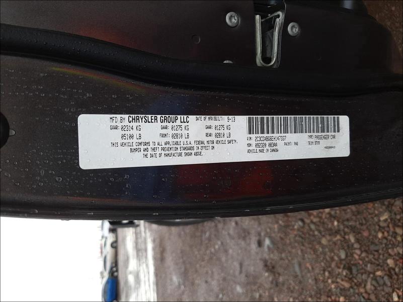 Photo 9 VIN: 2C3CDXBG6EH147337 - DODGE CHARGER SE 