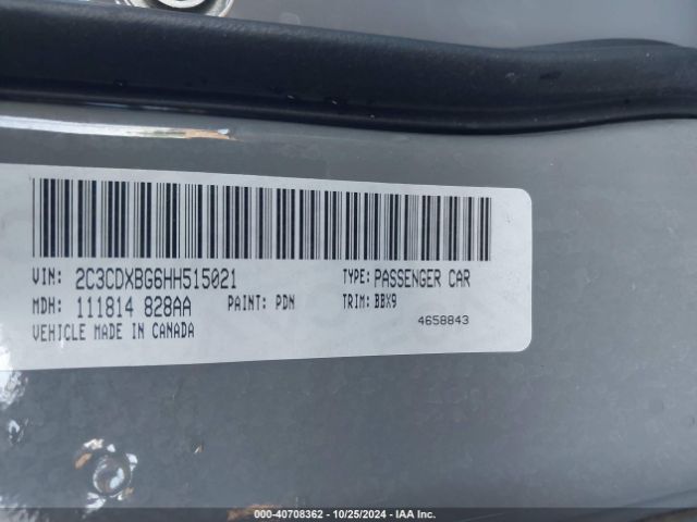 Photo 8 VIN: 2C3CDXBG6HH515021 - DODGE CHARGER 