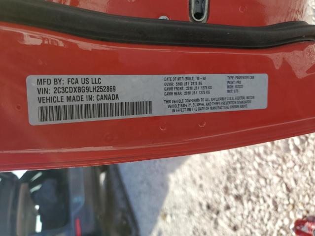 Photo 12 VIN: 2C3CDXBG9LH252869 - DODGE CHARGER SX 