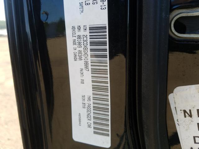 Photo 9 VIN: 2C3CDXBGXEH108007 - DODGE CHARGER SE 