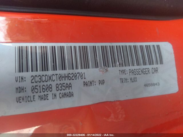 Photo 8 VIN: 2C3CDXCT0HH620701 - DODGE CHARGER 