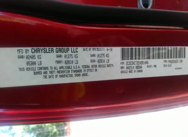 Photo 8 VIN: 2C3CDXCT2EH281046 - DODGE CHARGER 