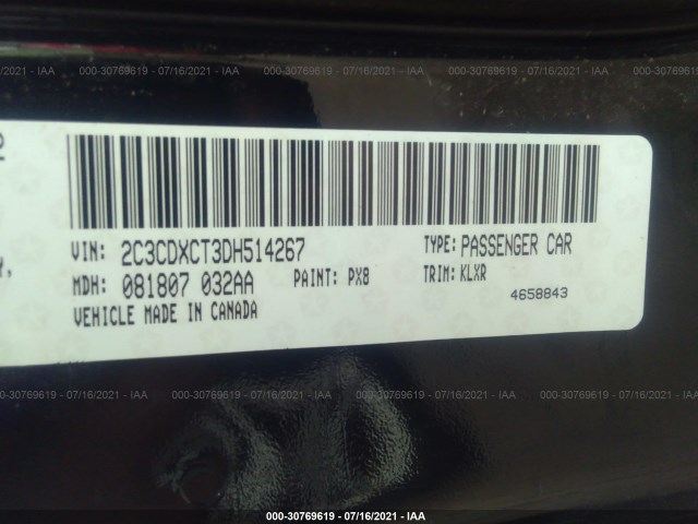 Photo 8 VIN: 2C3CDXCT3DH514267 - DODGE CHARGER 