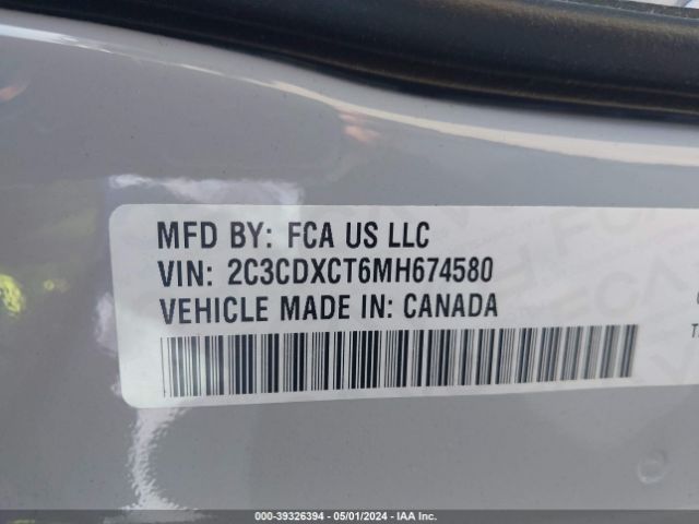 Photo 8 VIN: 2C3CDXCT6MH674580 - DODGE CHARGER 