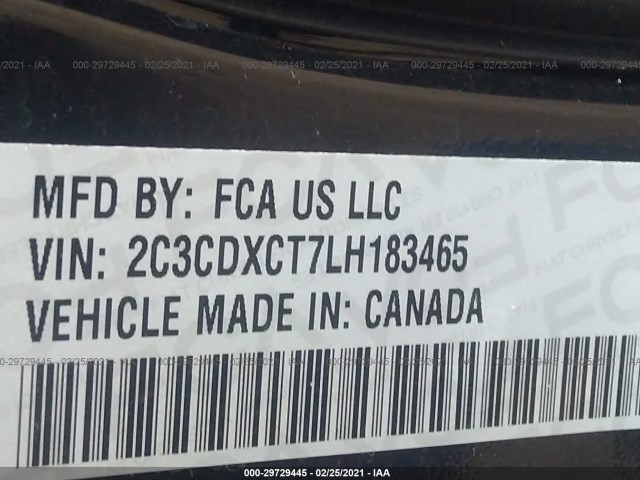 Photo 8 VIN: 2C3CDXCT7LH183465 - DODGE CHARGER 