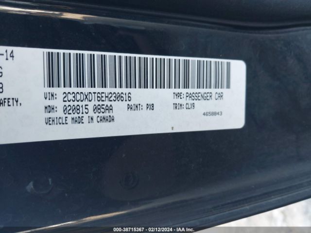 Photo 8 VIN: 2C3CDXDT6EH230616 - DODGE CHARGER 