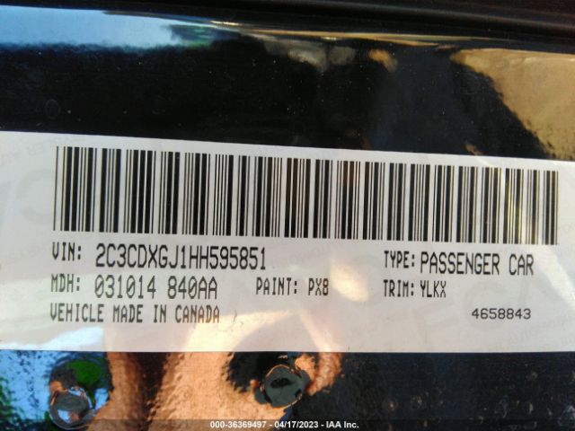 Photo 8 VIN: 2C3CDXGJ1HH595851 - DODGE CHARGER 