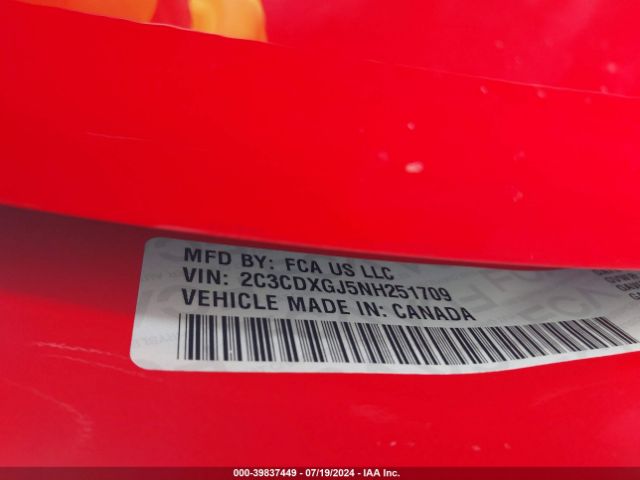 Photo 8 VIN: 2C3CDXGJ5NH251709 - DODGE CHARGER 