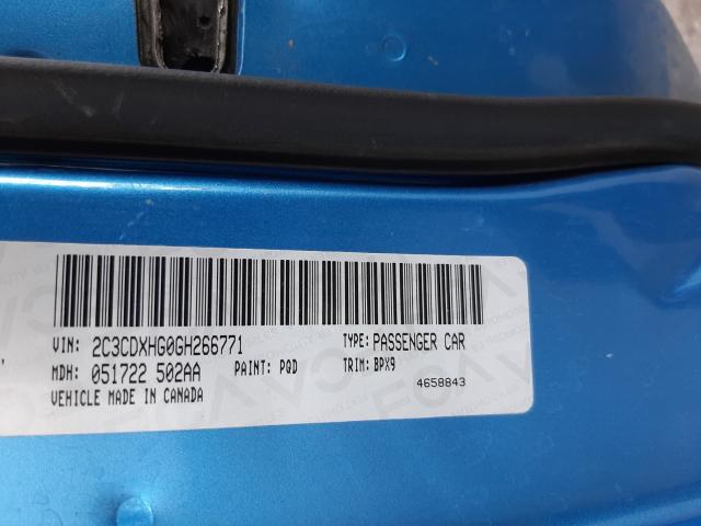 Photo 9 VIN: 2C3CDXHG0GH266771 - DODGE CHARGER SX 